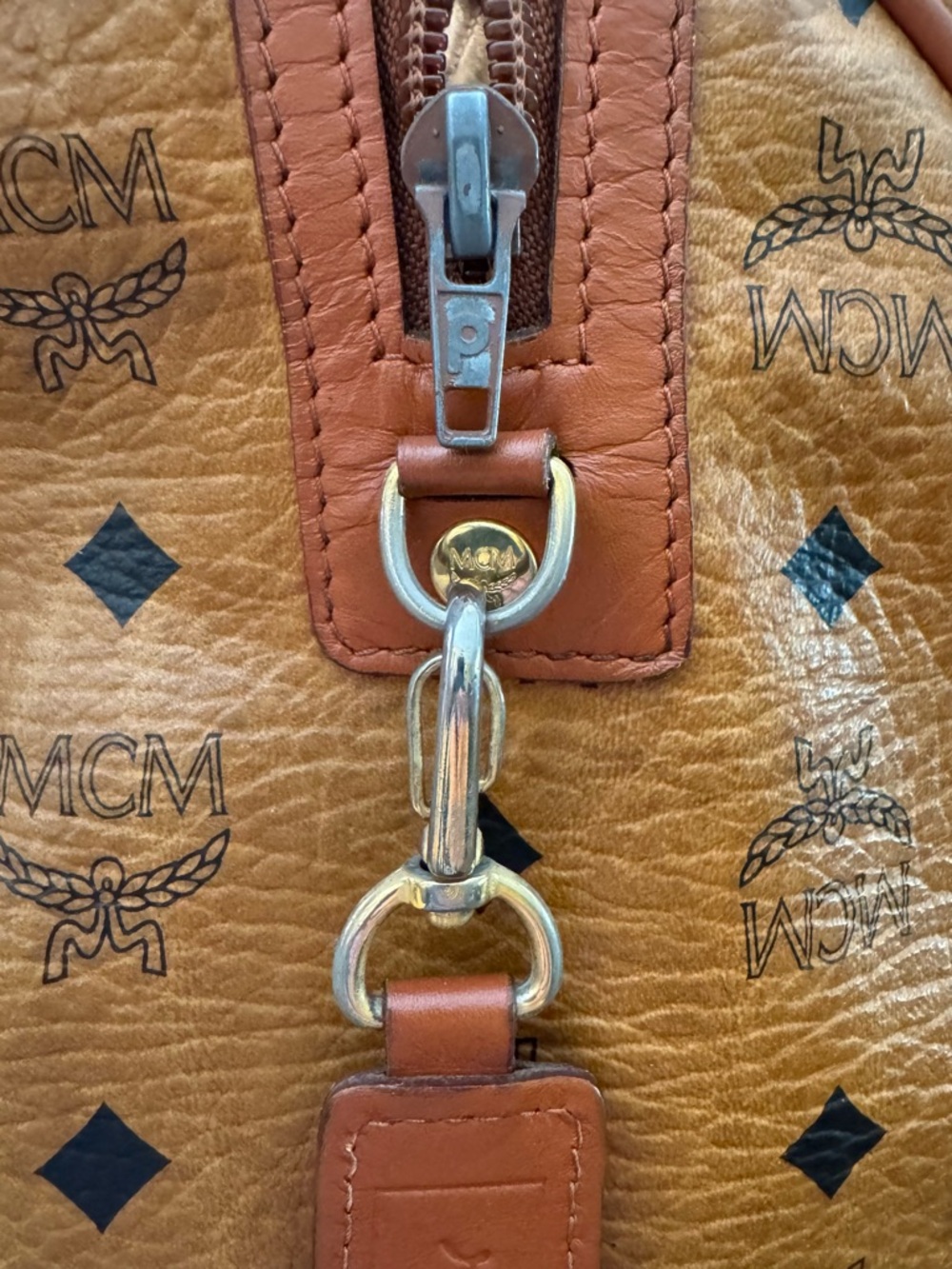 MCM Boston Bag - Cognac - Picture 3 of 11